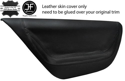Black stitch rear door card - black,