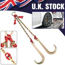 V-Assembly J Hook 1 Metre Brother Winch Chain Tow Recovery Assistance Off Road