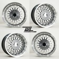 White Label Mesh 15" 8.25J Alloys 4x100 Fit VW GOLF POLO CIVIC,MX5 Deep Dish