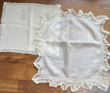 Antique Lace Hankies x 2
