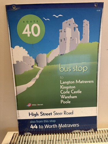 Wilts dorset bus stop - dorset, sign