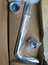 Oxford Low Level L Shaped Flush Pipe Chrome 230336