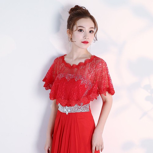 Ladies lace capelet shawl - capelet,