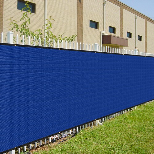 14ft blue privacy fence screen - blue,