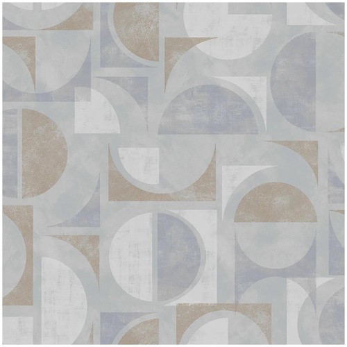 Geometric wallpaper grey gold - wallpaper,
