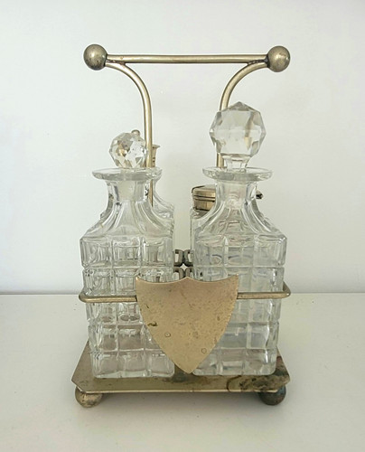 Antique edwardian bottle cut - edwardian, 4-bottle