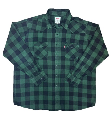 Levi green plaid button up - levi's,