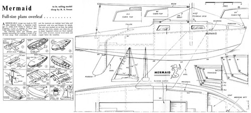 Mermaid sloop 1966 - mermaid, 19"