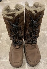 FitFlop Chocolate Brown Suede Sheepskin Mukluk Lace Up Boots - UK 5