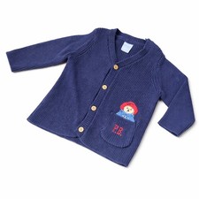 Paddington Bear Navy Cardigan
