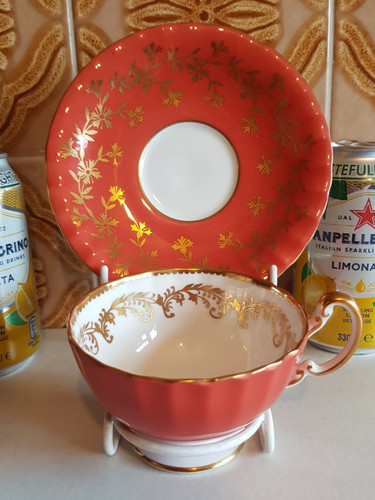 Aynsley fluted teacup - aynsley, &