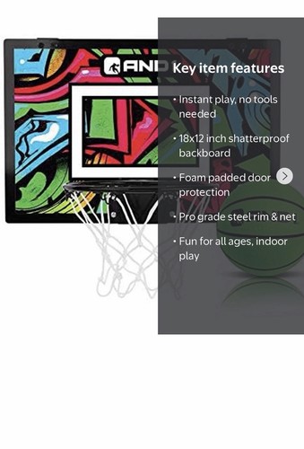 And1 mini basketball - basketball, hoop