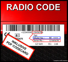 █►Radio Code fits Becker -