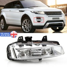 Right LED Chrome Front Fog Light Lamp For Land Range Rover Evoque L538 2011-2015