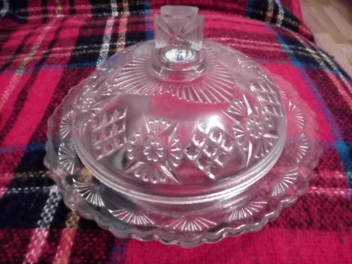 Vintage crystal glass sweet - crystal,