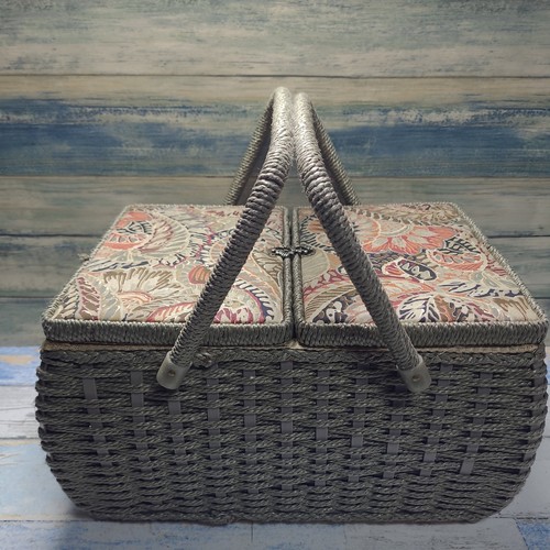 Vintage sewing basket - vintage,
