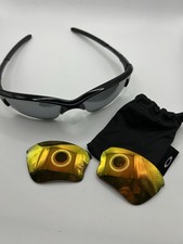 Oakley 12-800 Sunglasses Half Jacket Made in USA Black Extra Lenses