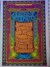 Woodstock Show Poster 40th Anniversary Event Original Edition