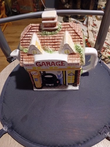 Ceramic teapot garage shop - teapot,