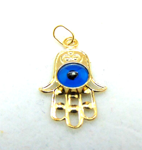 9ct gold hamsa evil eye - hamsa,