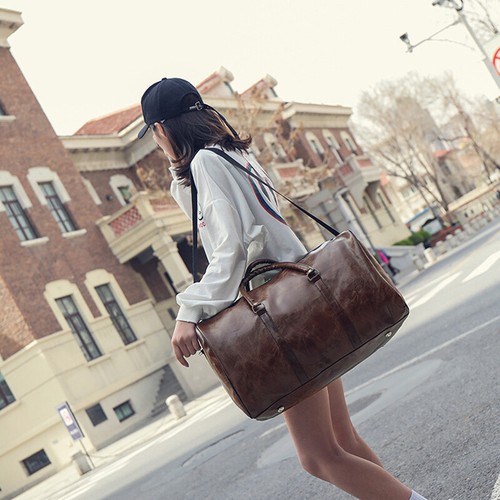 Bag leather travel genuine - travel,