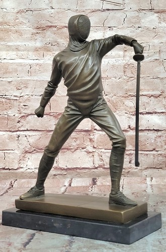 Signed milo bronze fencing - signed,
