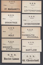 TEN Old Luggage Labels All