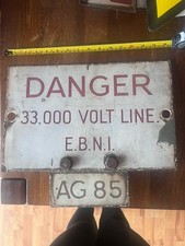 Vintage British DANGER 33,000