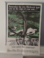 AND SOON THE DARKNESS  Original 27x41 MOVIE THEATER POSTER RARE BRITISH HORROR