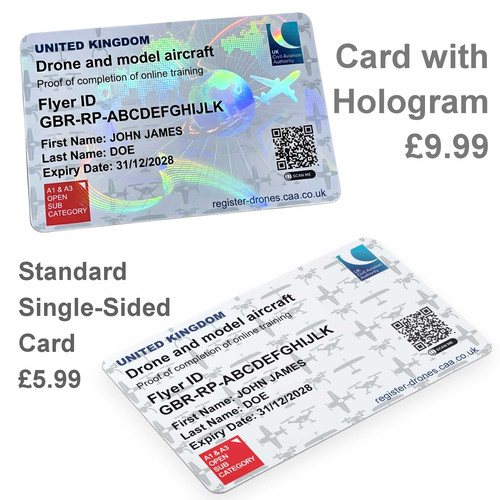 Drone card printing service - id,