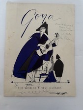 Goya 1962 Edition The Worlds Finest Guitars Catalog 16 Pages Including Covers