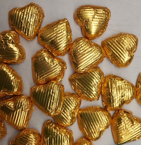 Gold foil wrapped - gold, milk