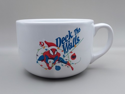 Spiderman christmas mug - spiderman,