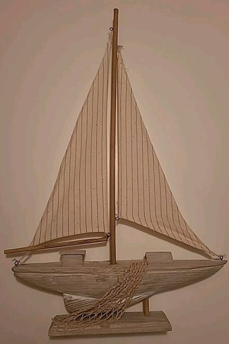 Wooden inch sail boat net - sail,