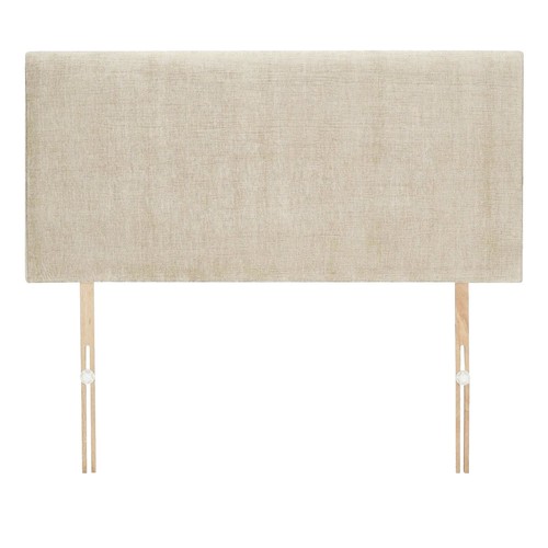 Cream fabric divan - divan, headboard