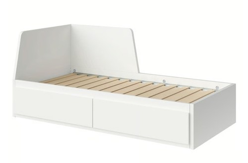 White ikea day bed - bed, with