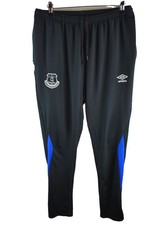 Umbro Everton FC Football Tracksuit Bottoms Pants Black Size L Sports