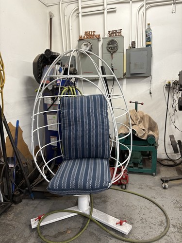 Handmade egg chair with - , stand