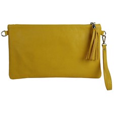 Italian Leather Large Clutch