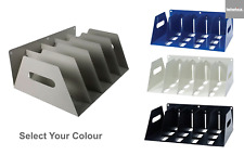 A4 Metal File Rack Desktop/Wall-Mounted Folder Binder Holder 5-Sections 80mm