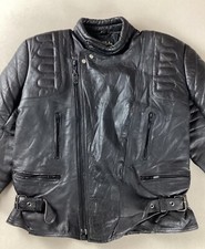Vintage leather biker jacket - biker,