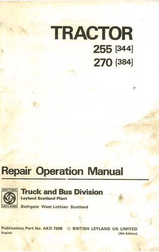 Leyland tractor 255 - leyland, 270