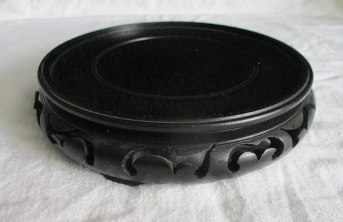 Chinese wooden display - -, vase