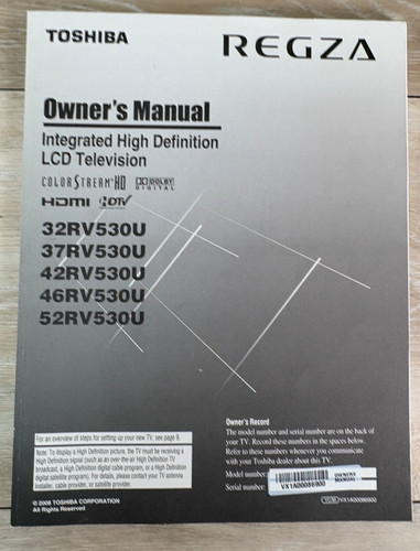 Toshiba regza integrated high - toshiba,