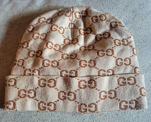 Gucci logo knit beanie - gg,