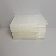 16 Slimline Used Clear  DVD Cases   Thin Slim Dvds Case