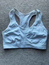 Girls Kids White Sports Bra Size 8-9yrs