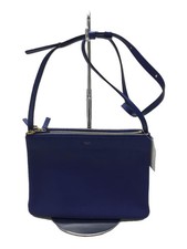 CELINE Large Trio Shoulder Bag Leather Blue 171453
