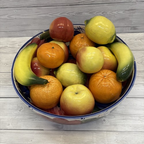 Ceramic fruit set apples - ceramic,
