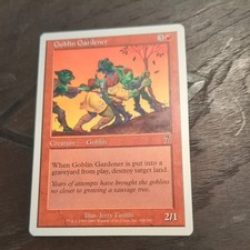 Magic The Gathering GOBLIN GARDENER red card MTG
